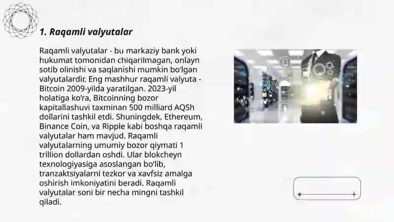 Raqamli valyutalar 3