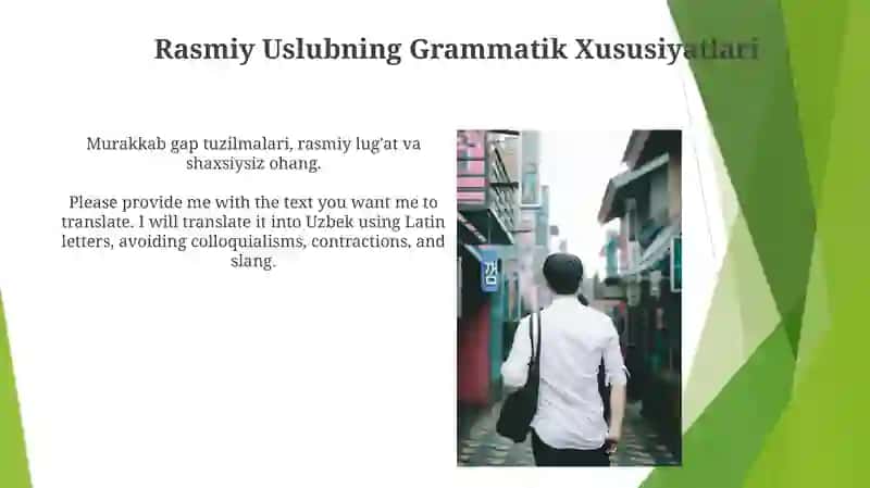 Rasmiy Uslubning Grammatik Xususiyatlari 3