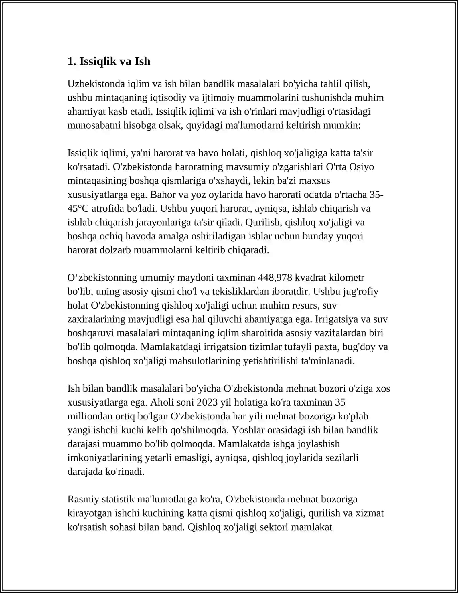 ISSIQLIK VA ISH; IZOTERMIK IZOXORIK, IZOBARIK JARAYONLAR.TERMODINAMIKANING NOLINCHI QONUNI.JARAYON ISSIQLIK EFFEKTINING HARORATGA BOGʻLIQLIGI.KIRXGOFF QONUNI 3