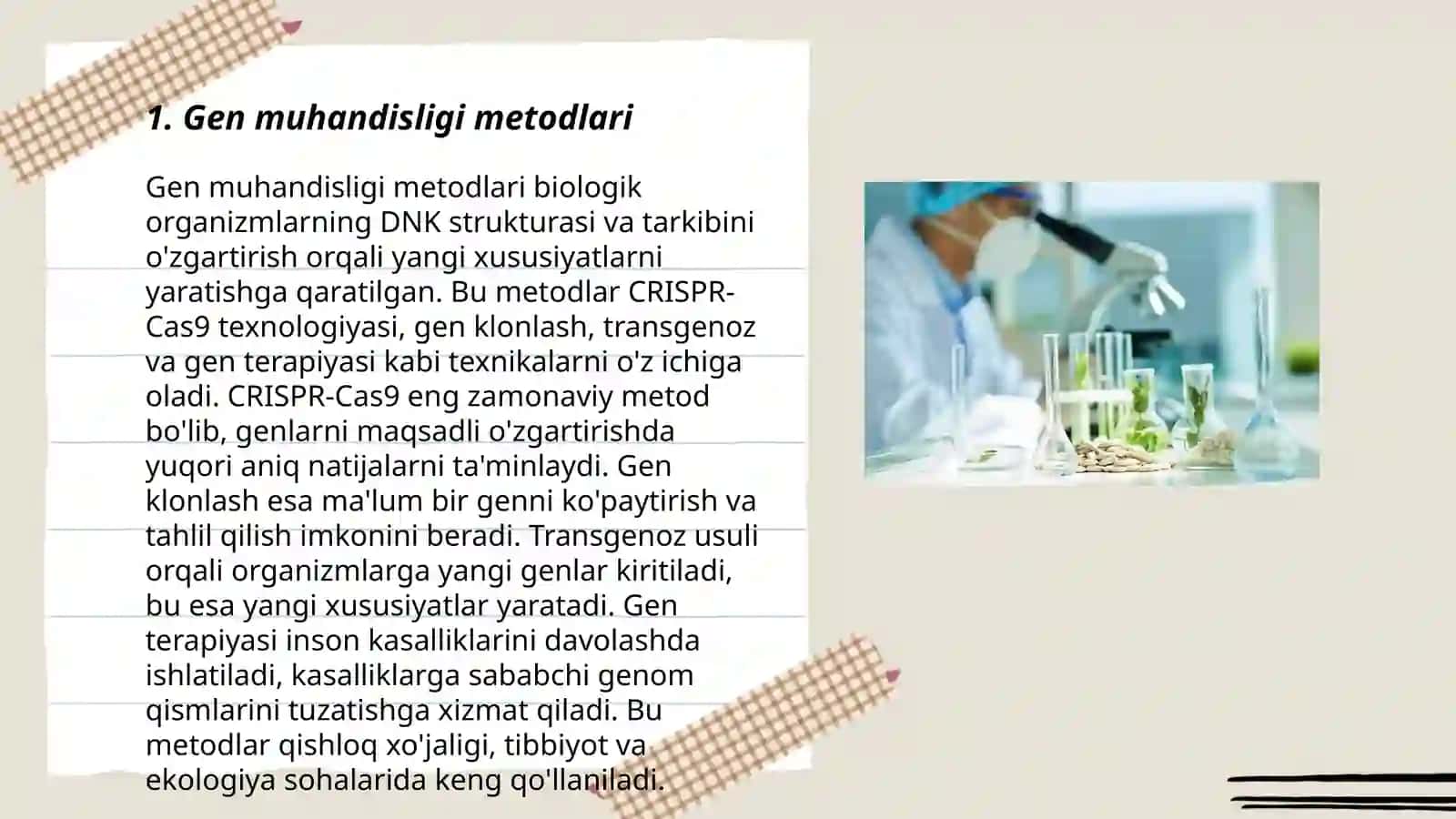 Gen muhandisligi metodlari 3