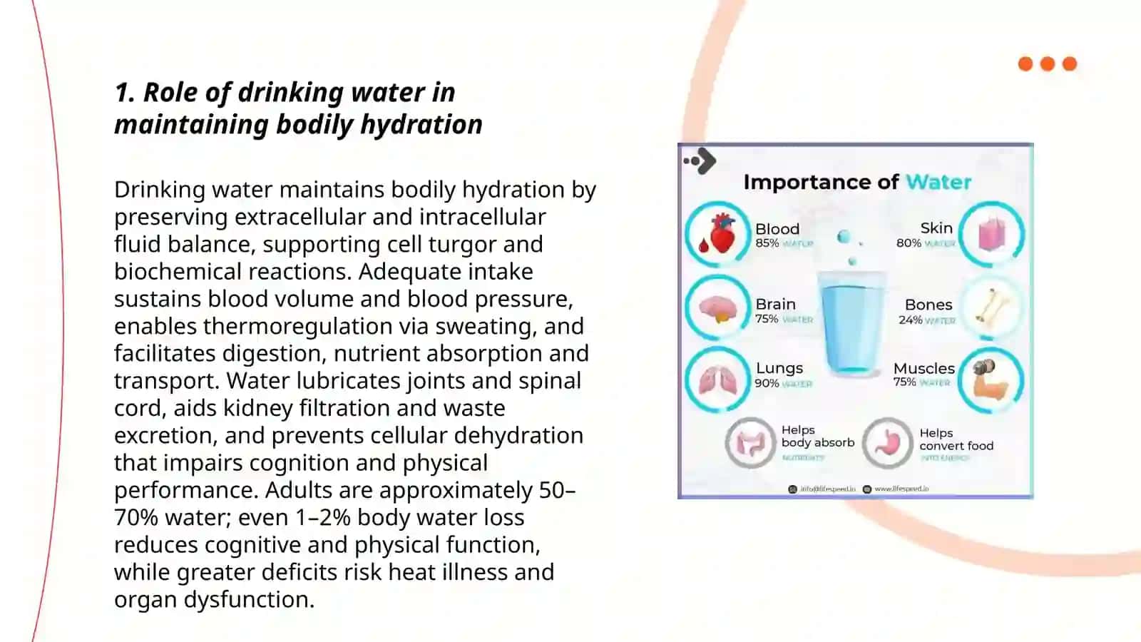 The importance of drinking water 3