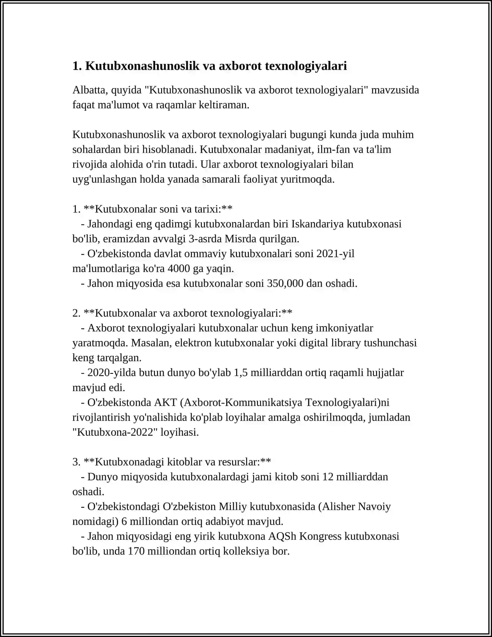 Kutubxonashunoslik va axborot texnologiyalari 3