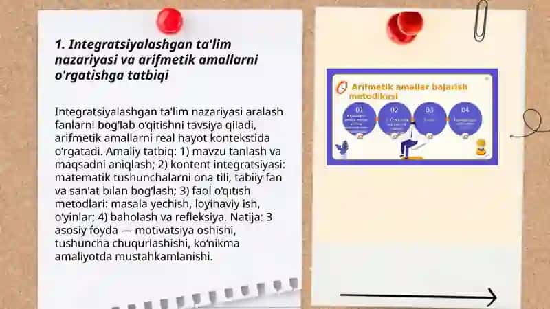 Integratsiyalashgan ta'lim va arifmetika 3