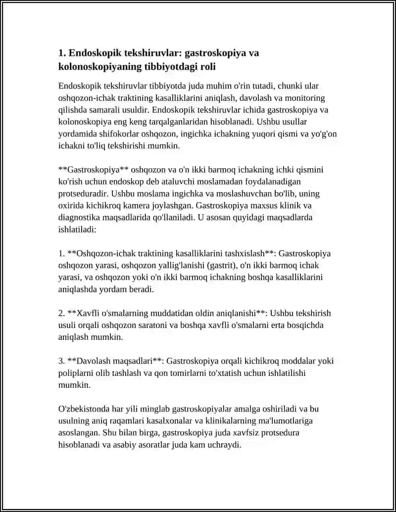 TIBBIYOTDA ENDOSKOPIK USULLARINING QO'LLANILISHI 3