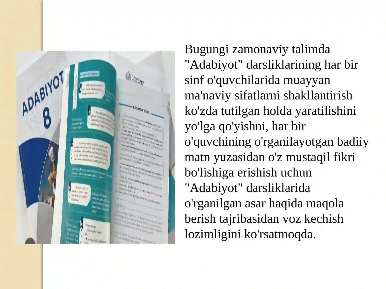 Adabiyot darslik-majmualariga qo‘yiladigan talablar 3