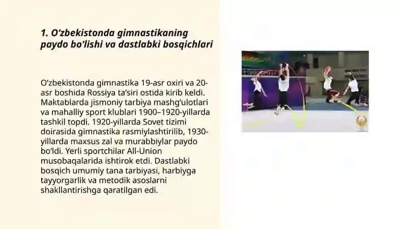 Oʻzbekistonda Gimnastikaning Rivojlanish Tarixi 3