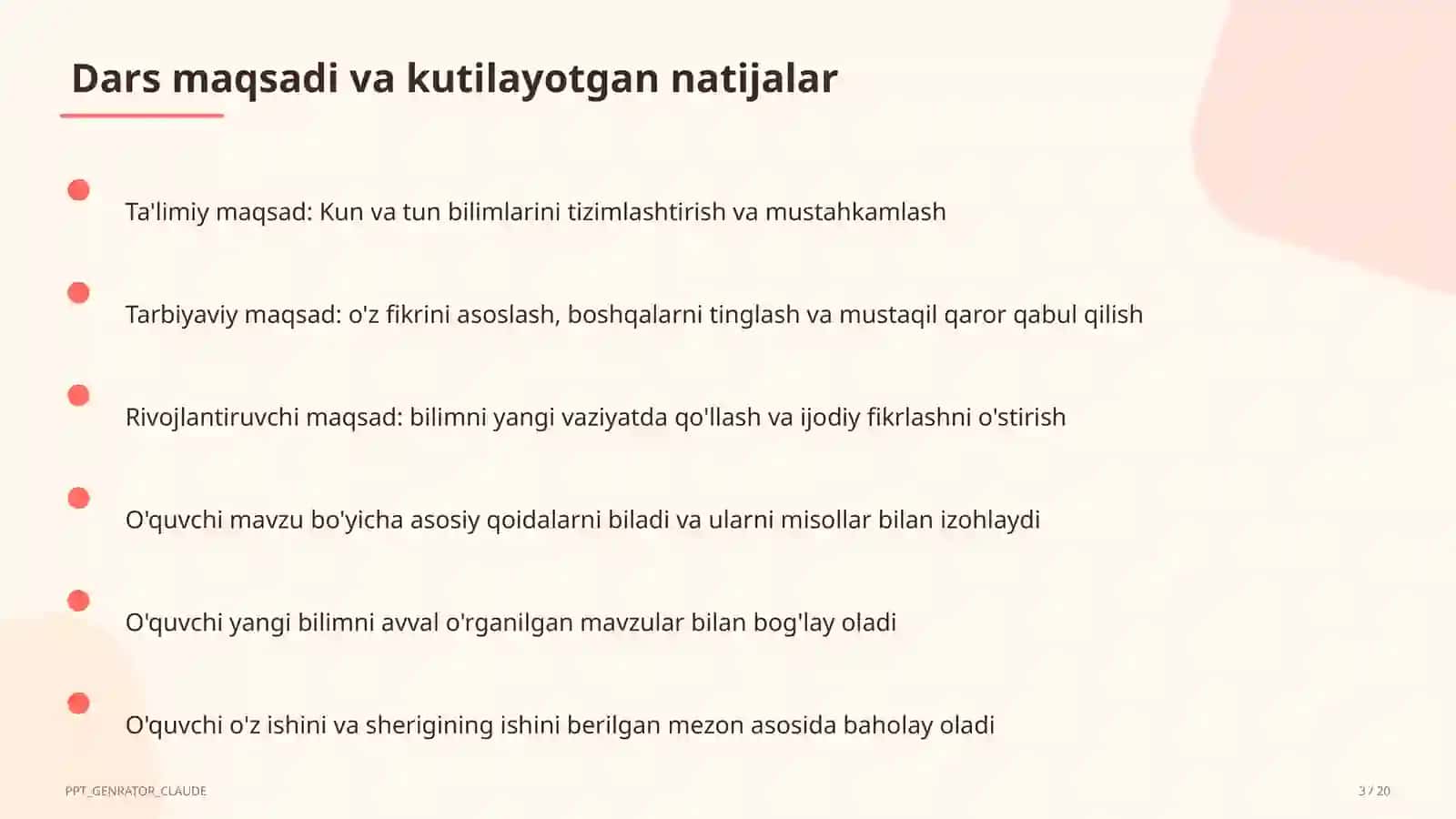 Kun va tun (1-sinf) 3