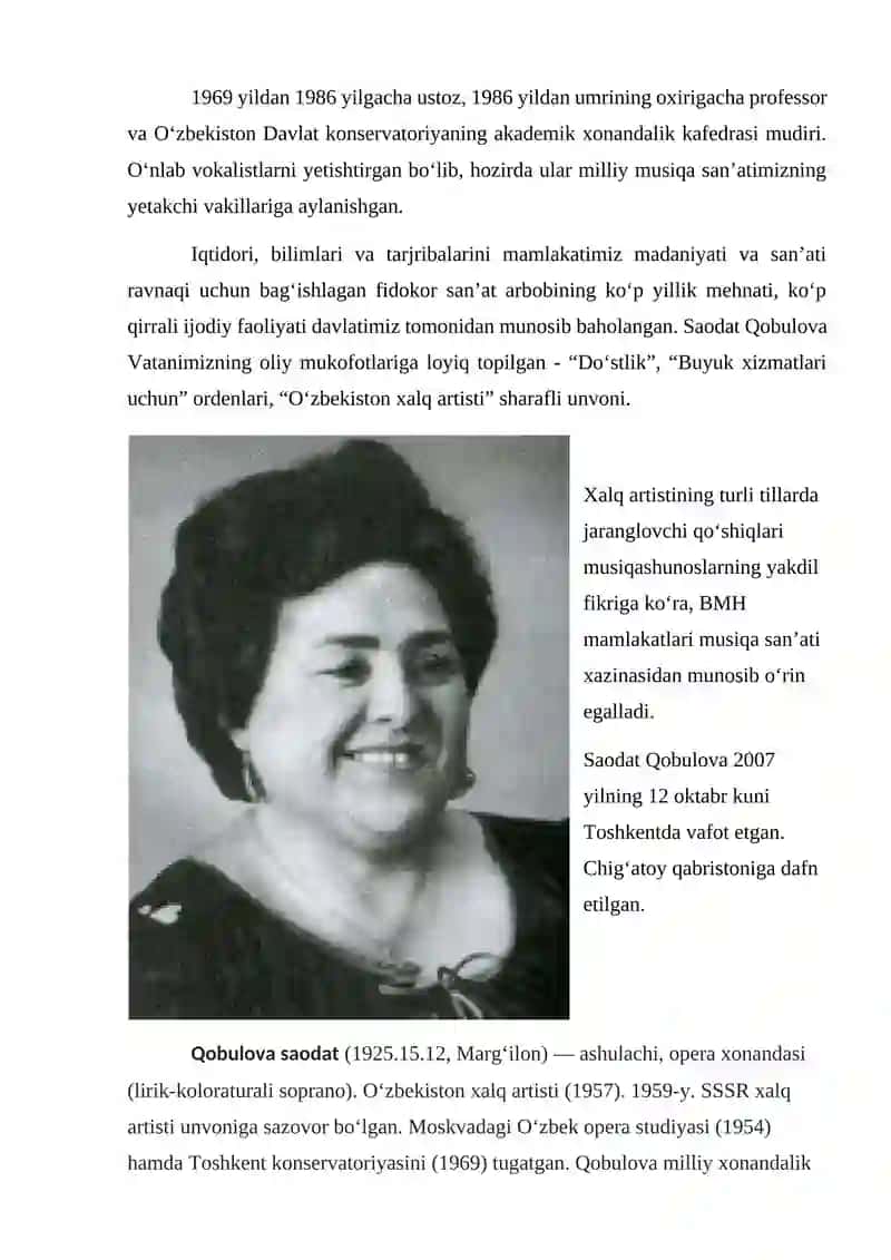 Saodat Qobulova 3