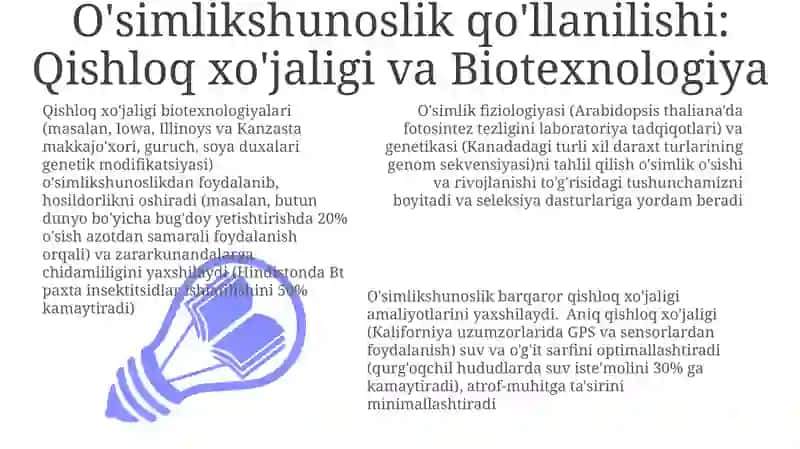 O'simlikshunoslik 3