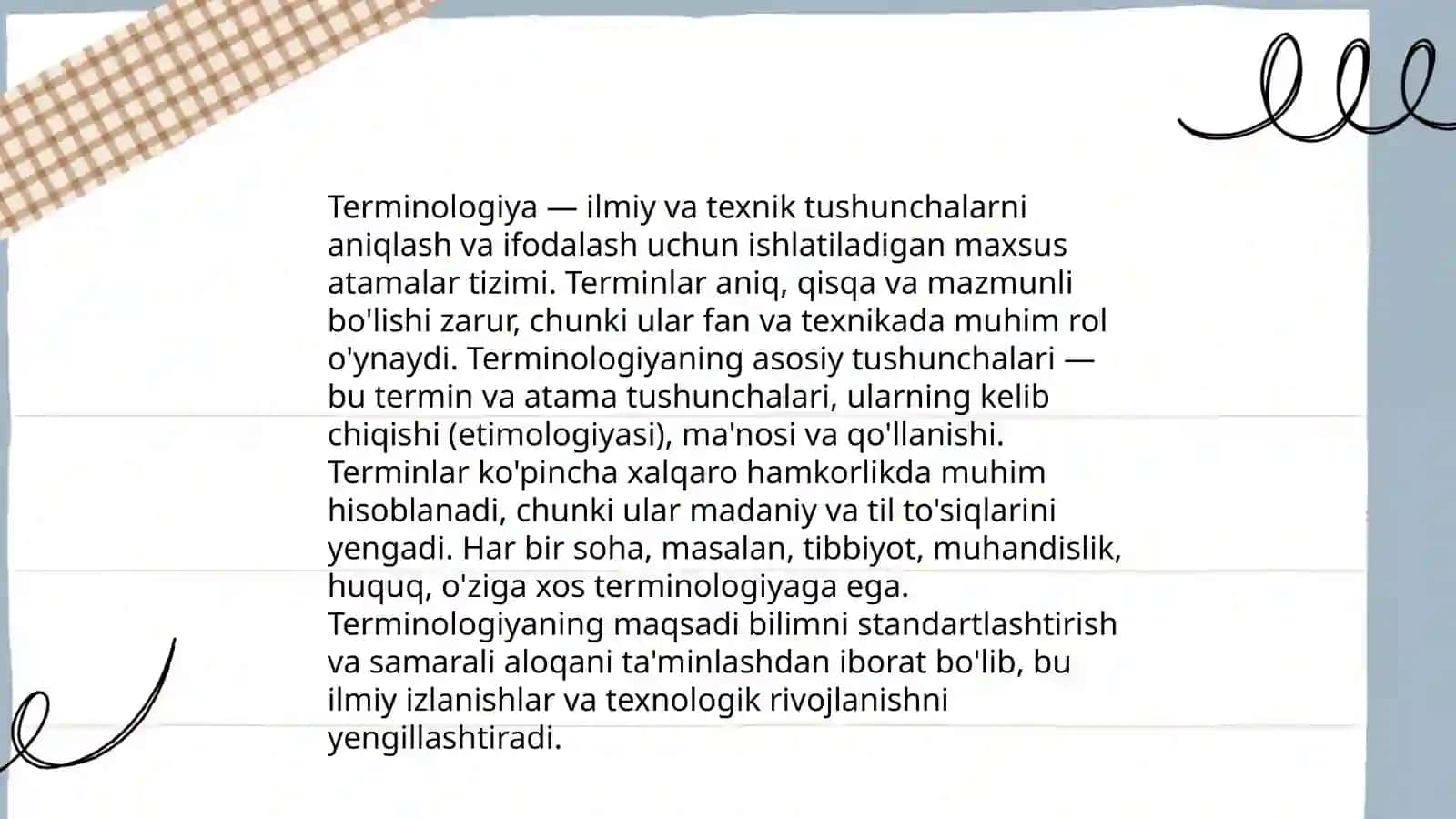 Terminologiya va o‘zlashma terminlar 3