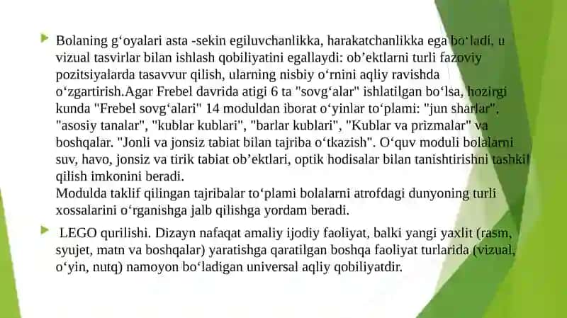 Fridrix Frebelning didaktik tizimi 3