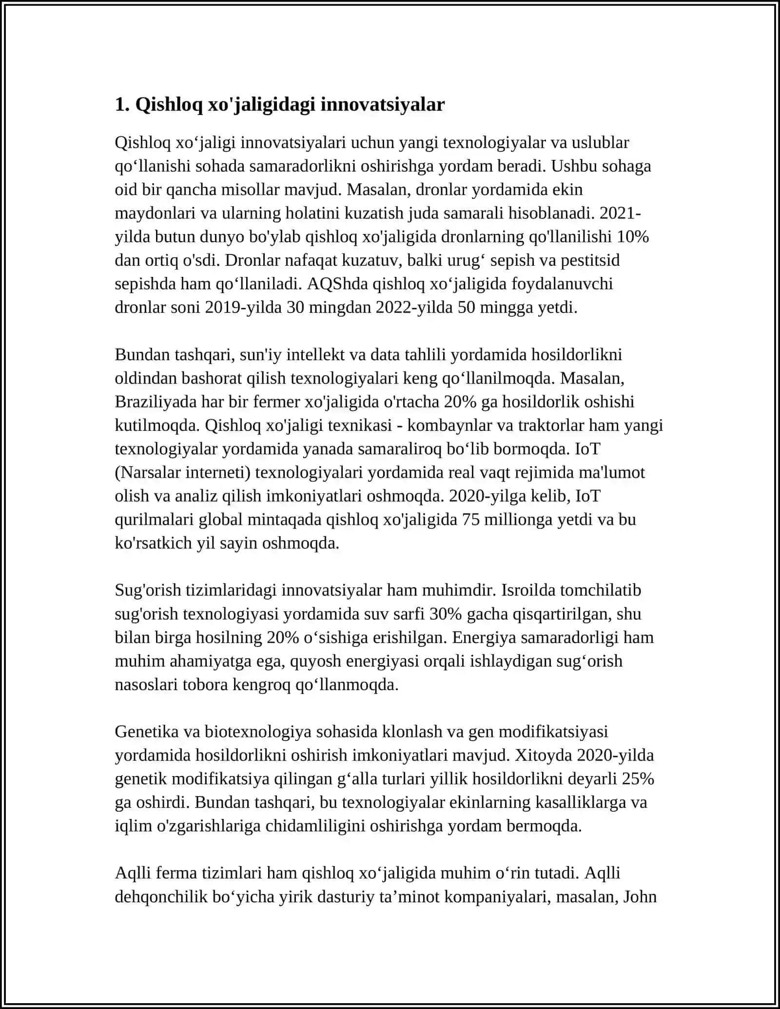 QISHLOQ HOJALIGIDAGI O'ZGARISHLAR 3
