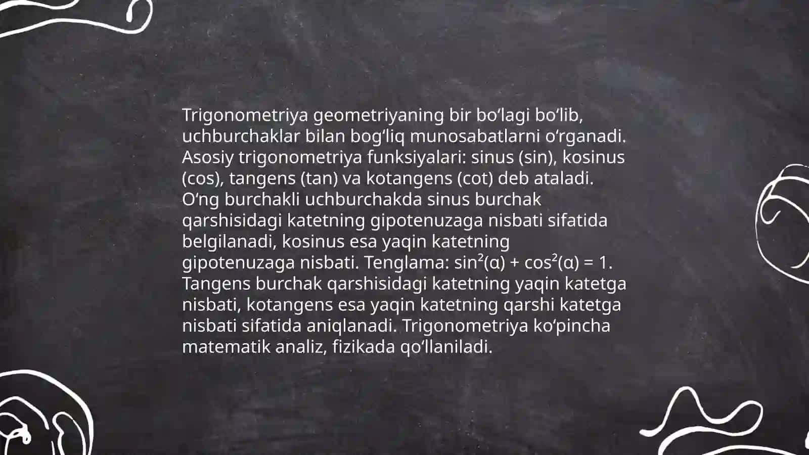 Trigonometrik funksiyani õqitish metodikasi 3