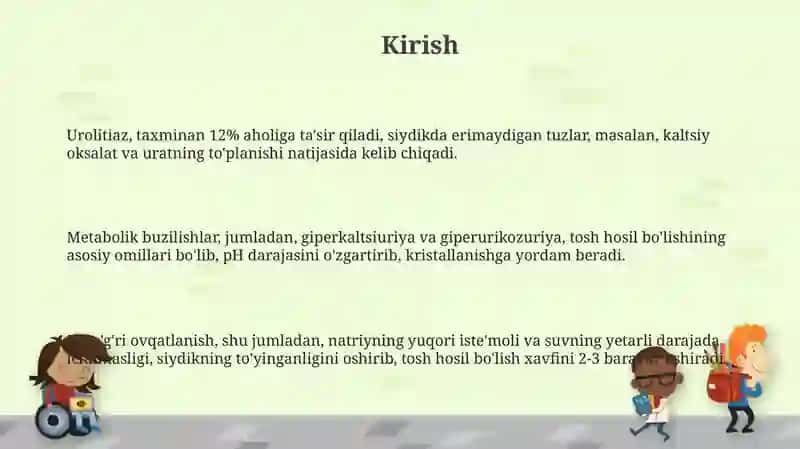 Tosh kasalliklarining kimyoviy asoslari 3