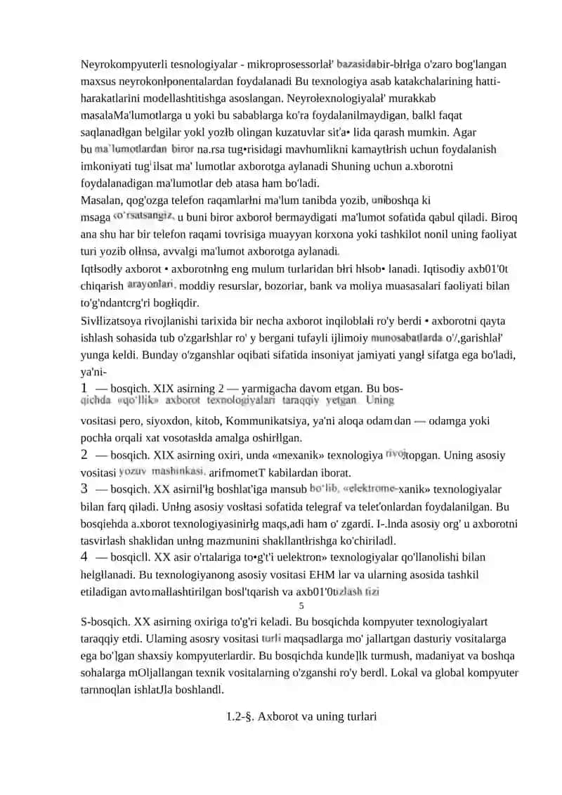 Axborot Haqida Tushuncha 3