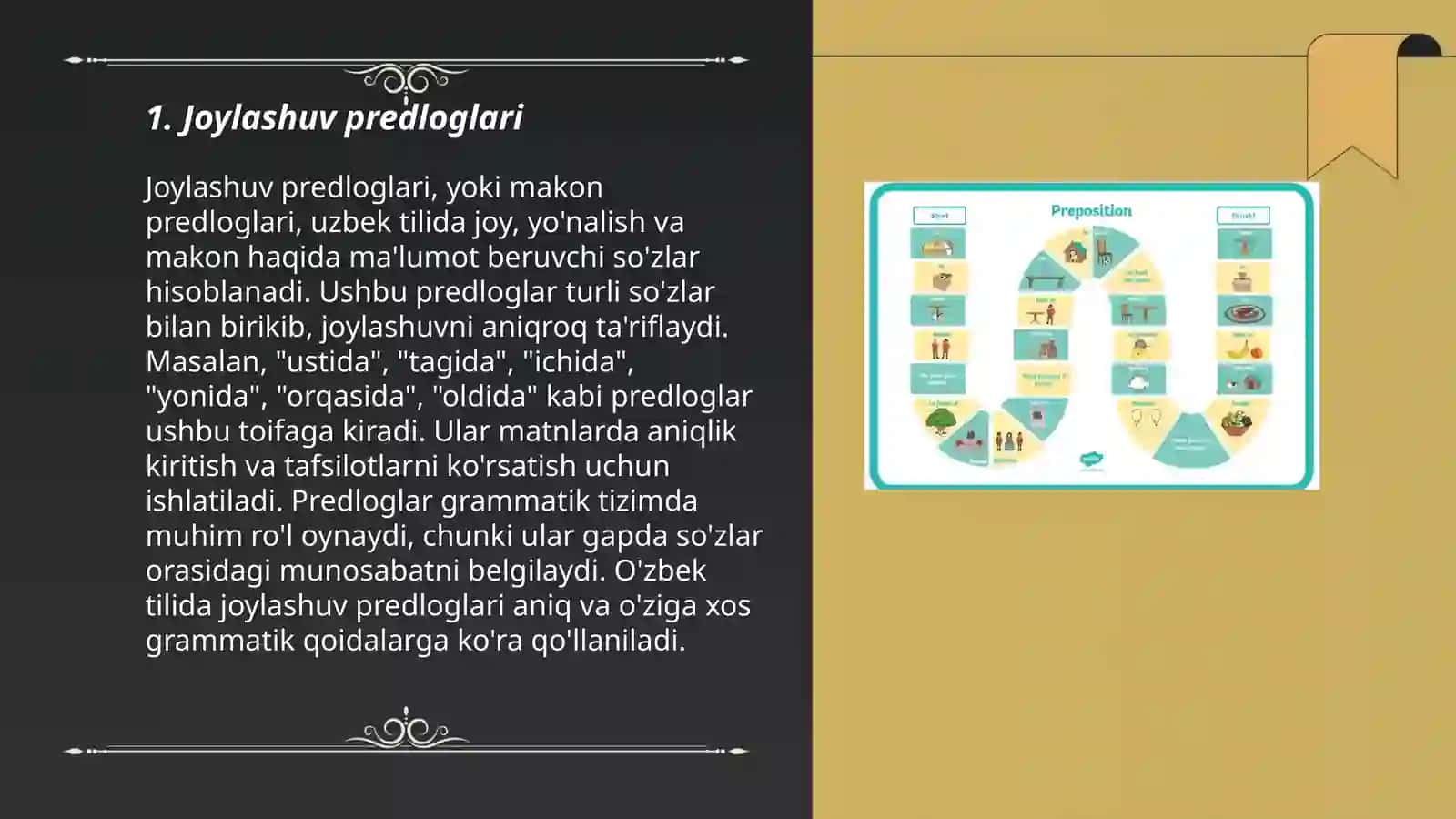 Joylashuv predloglari 3