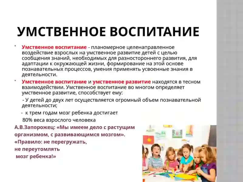 Умственное развитие детей дошкольного возраста 3