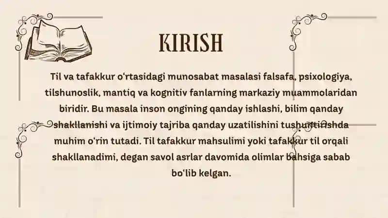 TIL VA TAFAKKUR 3