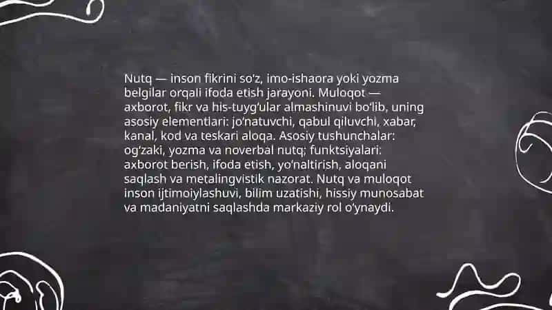 Nutq va Muloqot 3