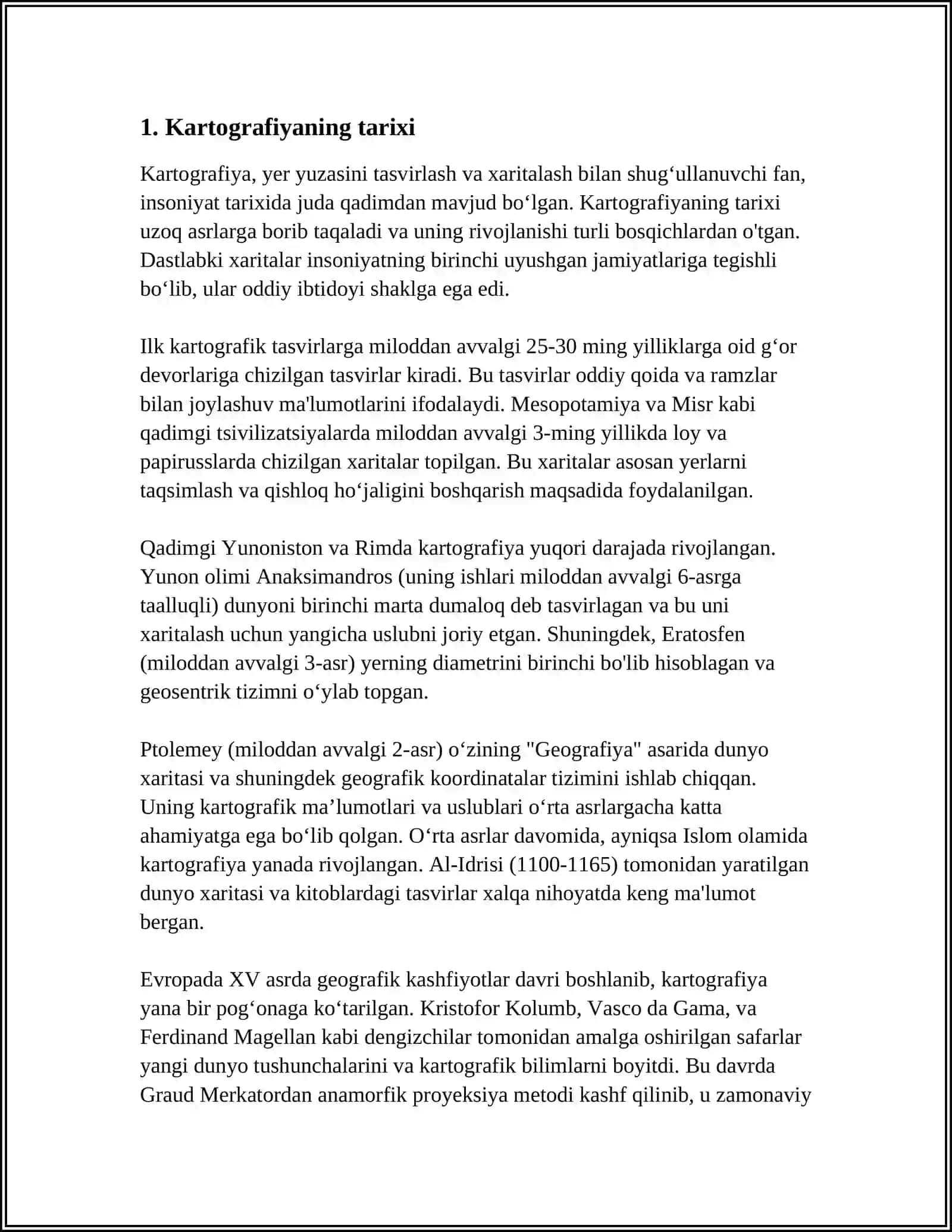 Kartografiya Haqida Ilmiy Tushuncha 3