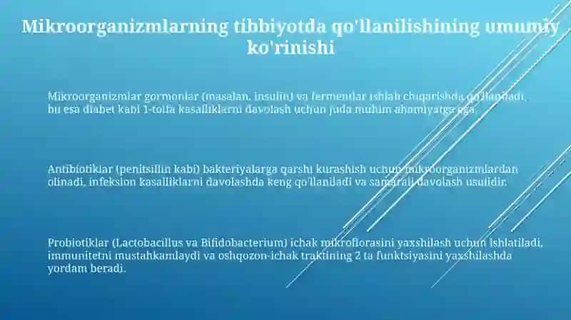 Mikroorganizmlardan foydalanish usullari 3