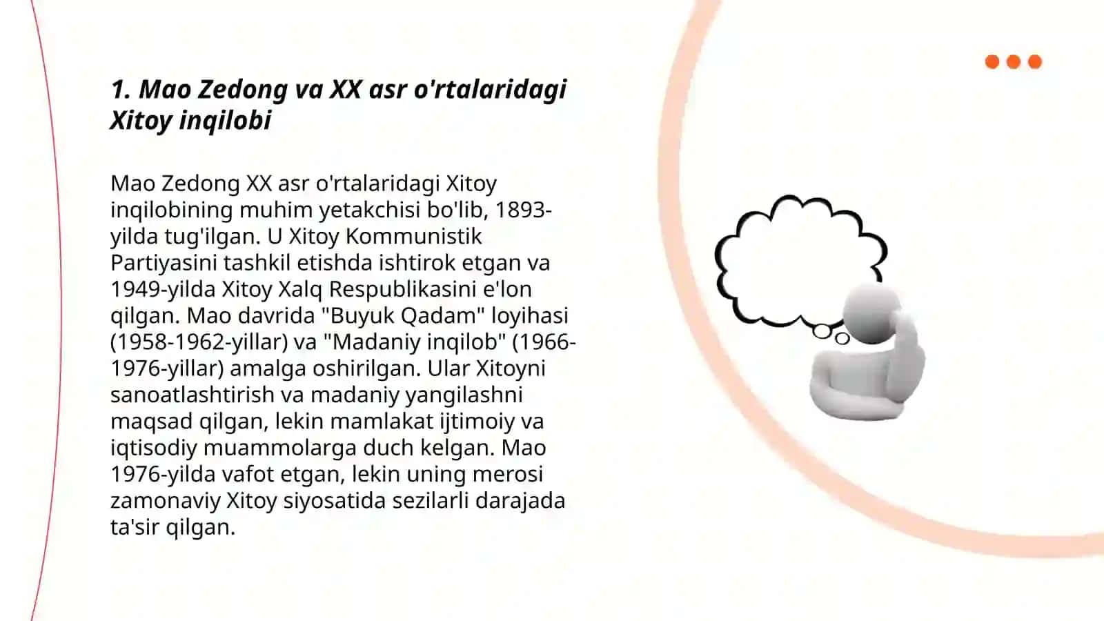 Maozedong Xitoy tarixidagi o'rni 3