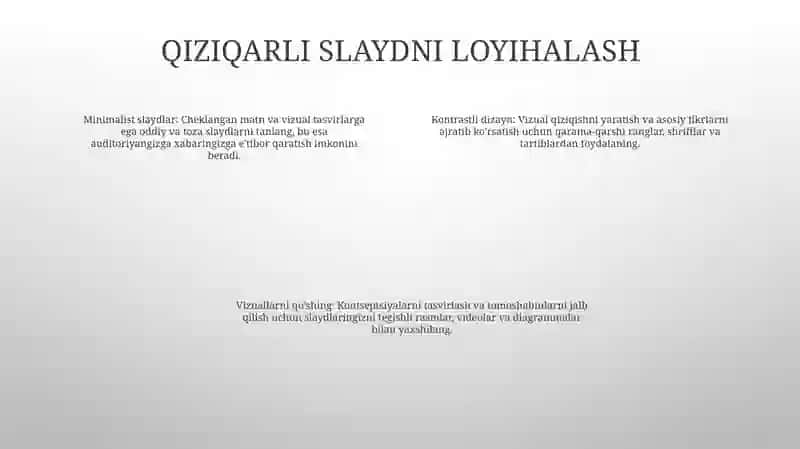 Taqdimot Tayyorlash 3