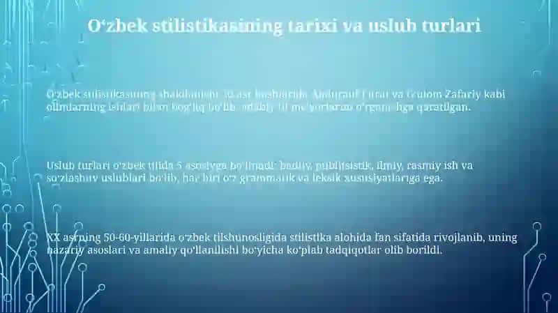 O‘zbek stilistikasi 3