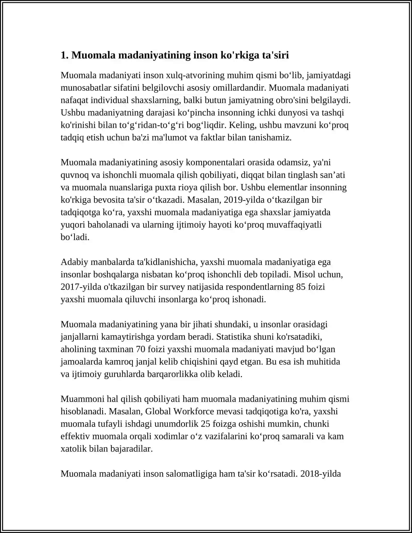 MUOMILA MADANIYATI-INSON KO'RKI 3