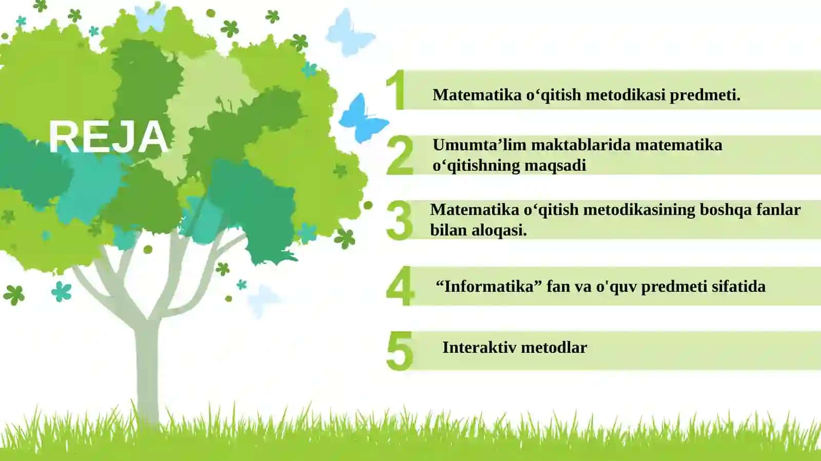 Matematika va Informatika O’qitish Metodikasi Fani 3