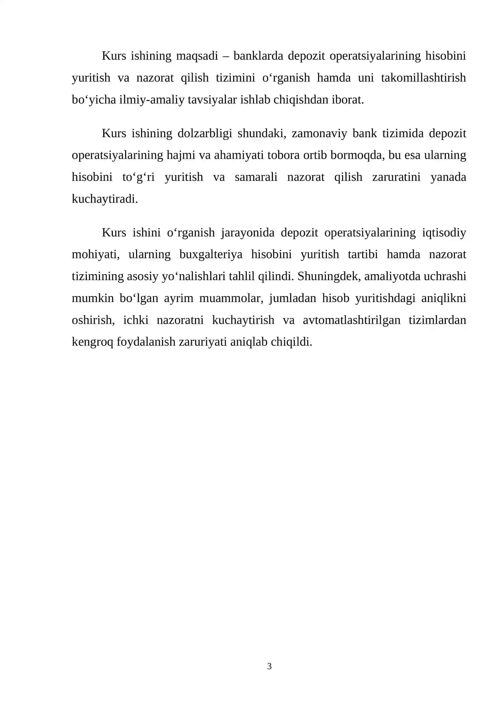 Bankda depozit operatsiyalari hisobi va ularning nazorati 3