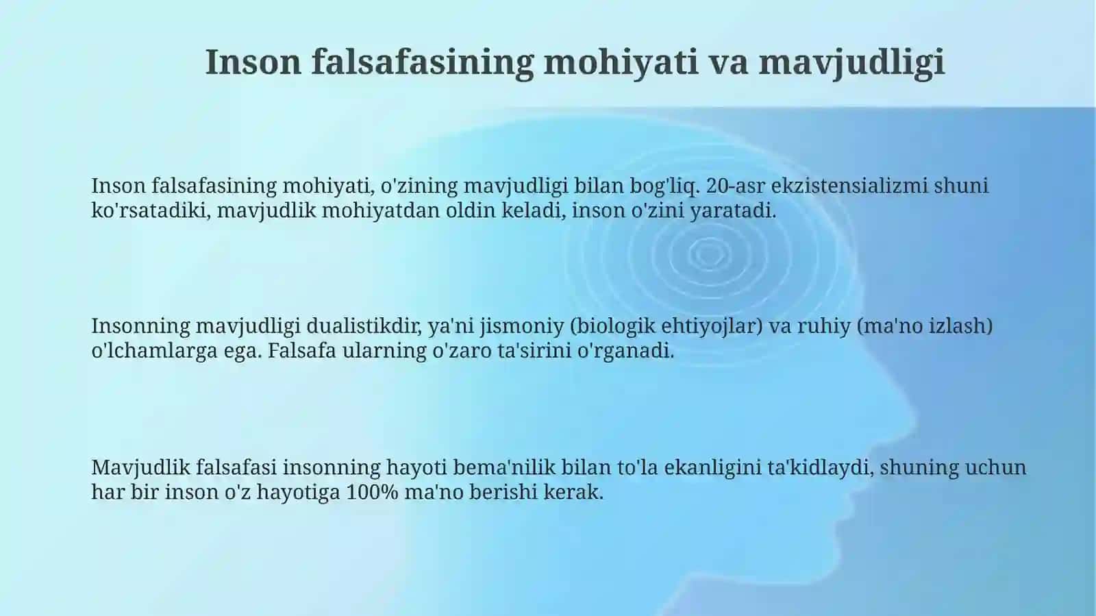 Inson falsafasi 3