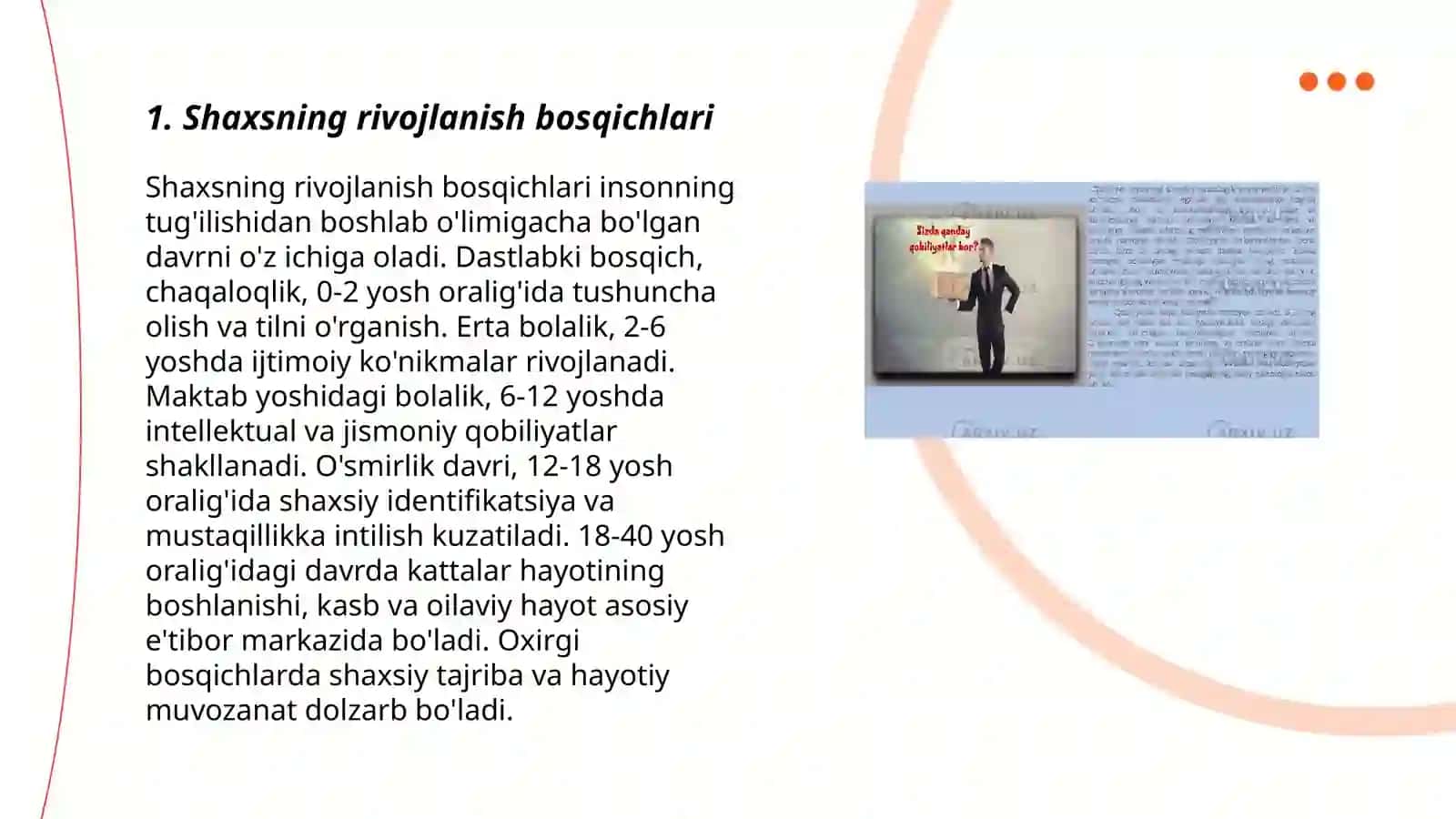 Shaxsning psixologik talqini 3