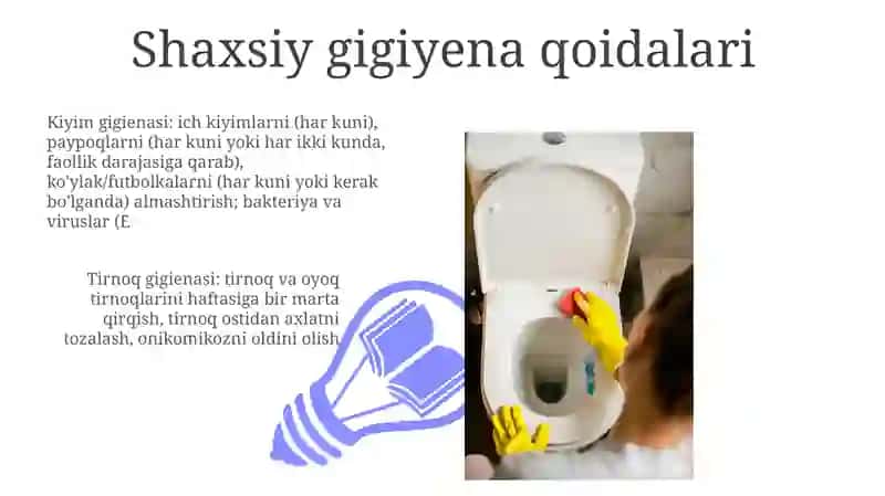 Tozalik va gigiyena 3