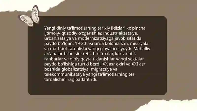 Yangi din ta'limotlar va sektalar 3