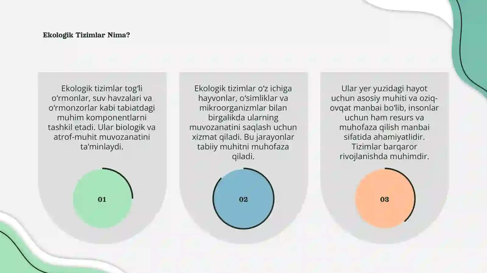 Ekologik tizimlar 3