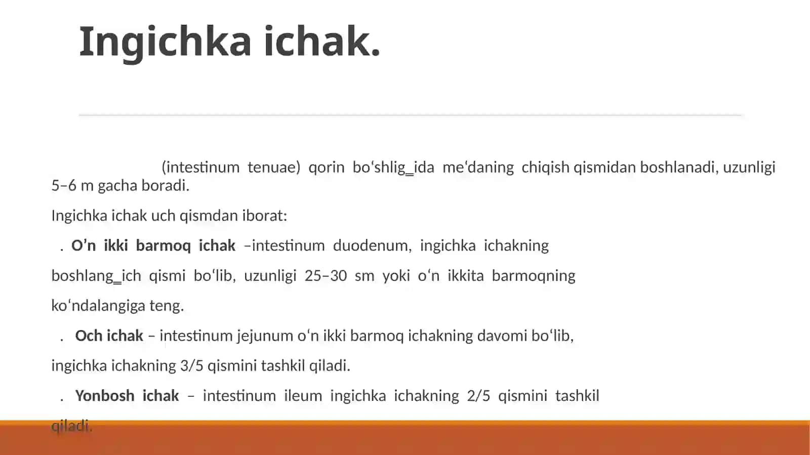 Ingichkaichak va uning operatsiyalari 3
