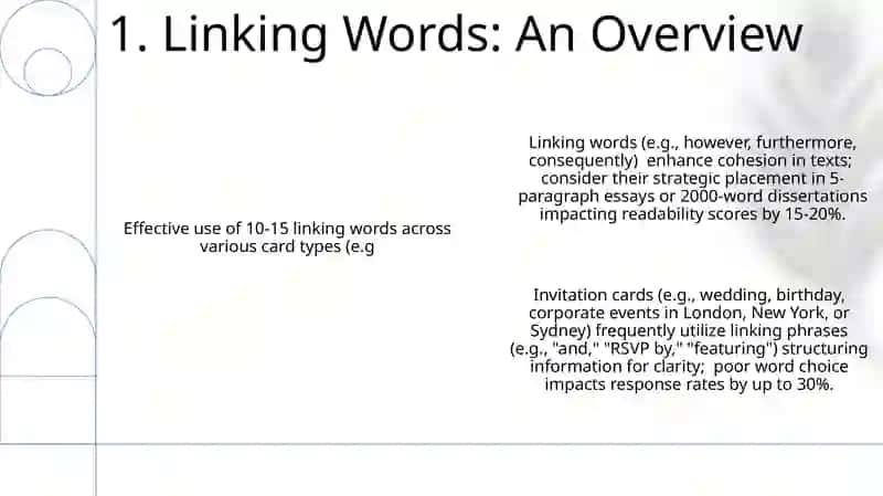 Linking words and Invitation cards 3
