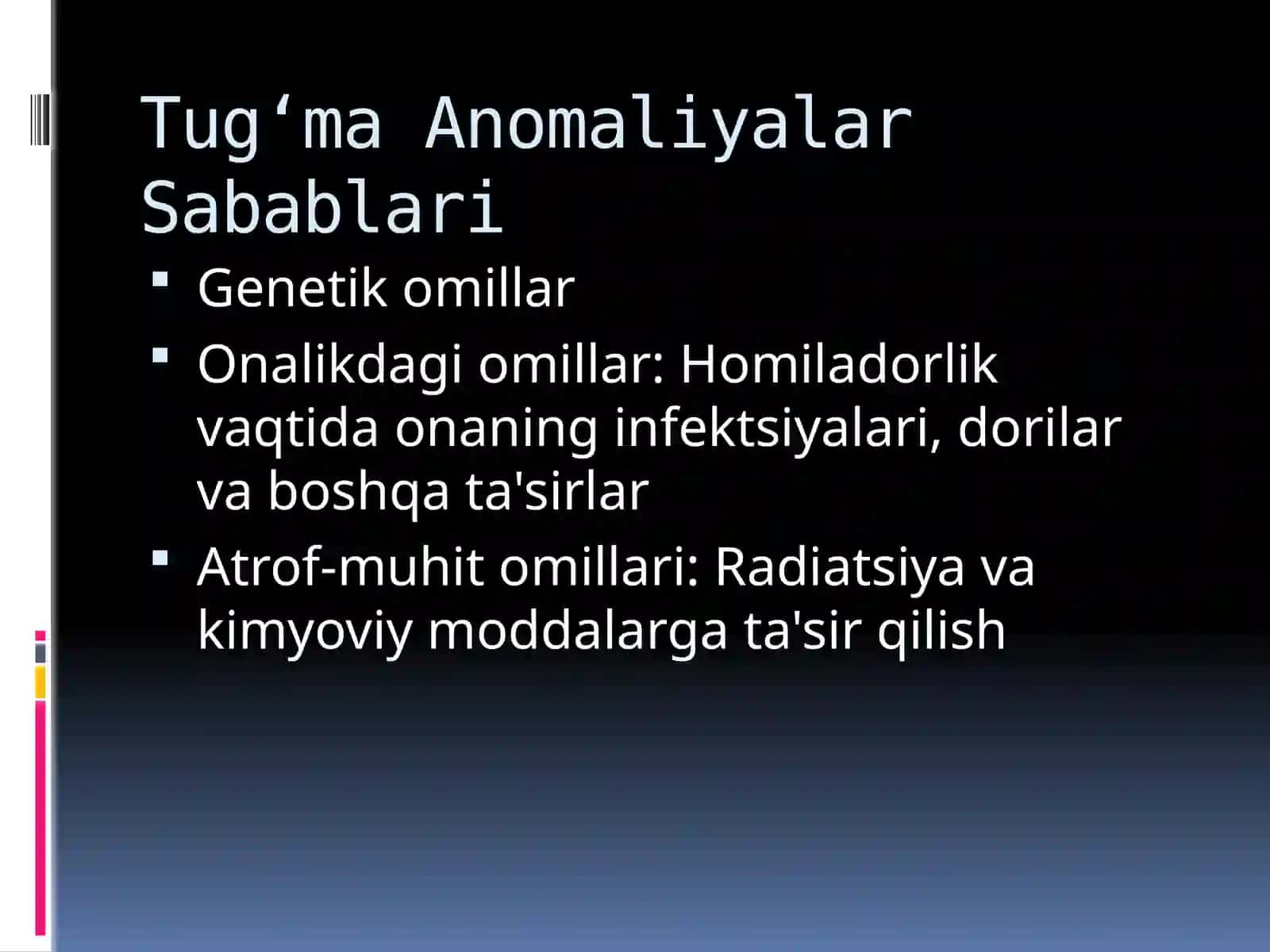 Umurtqa Tug'ma Anomaliyalari 3