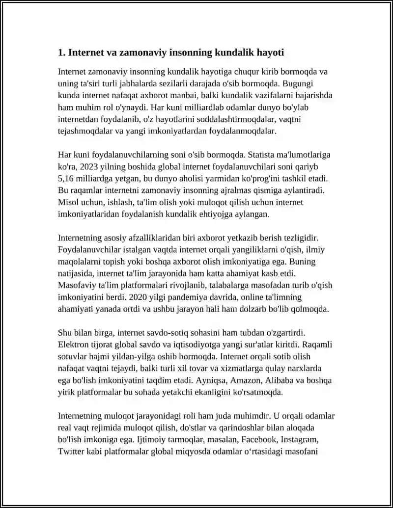 ИНТЕРНЕТ В ЖИЗНИ СОВРЕМЕННОГО ЧЕЛОВЕКА 3