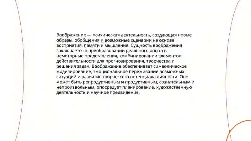 Понятие воображение 3
