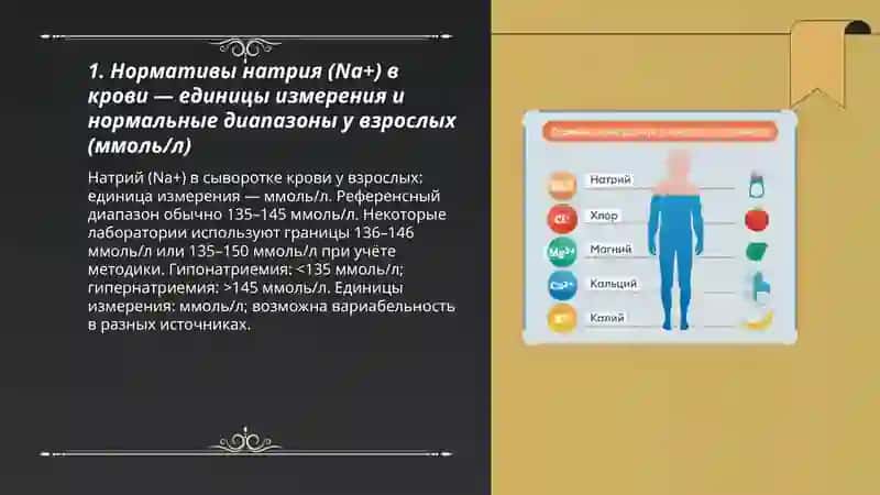 Нормативы электролитного состава и микроэлементов 3