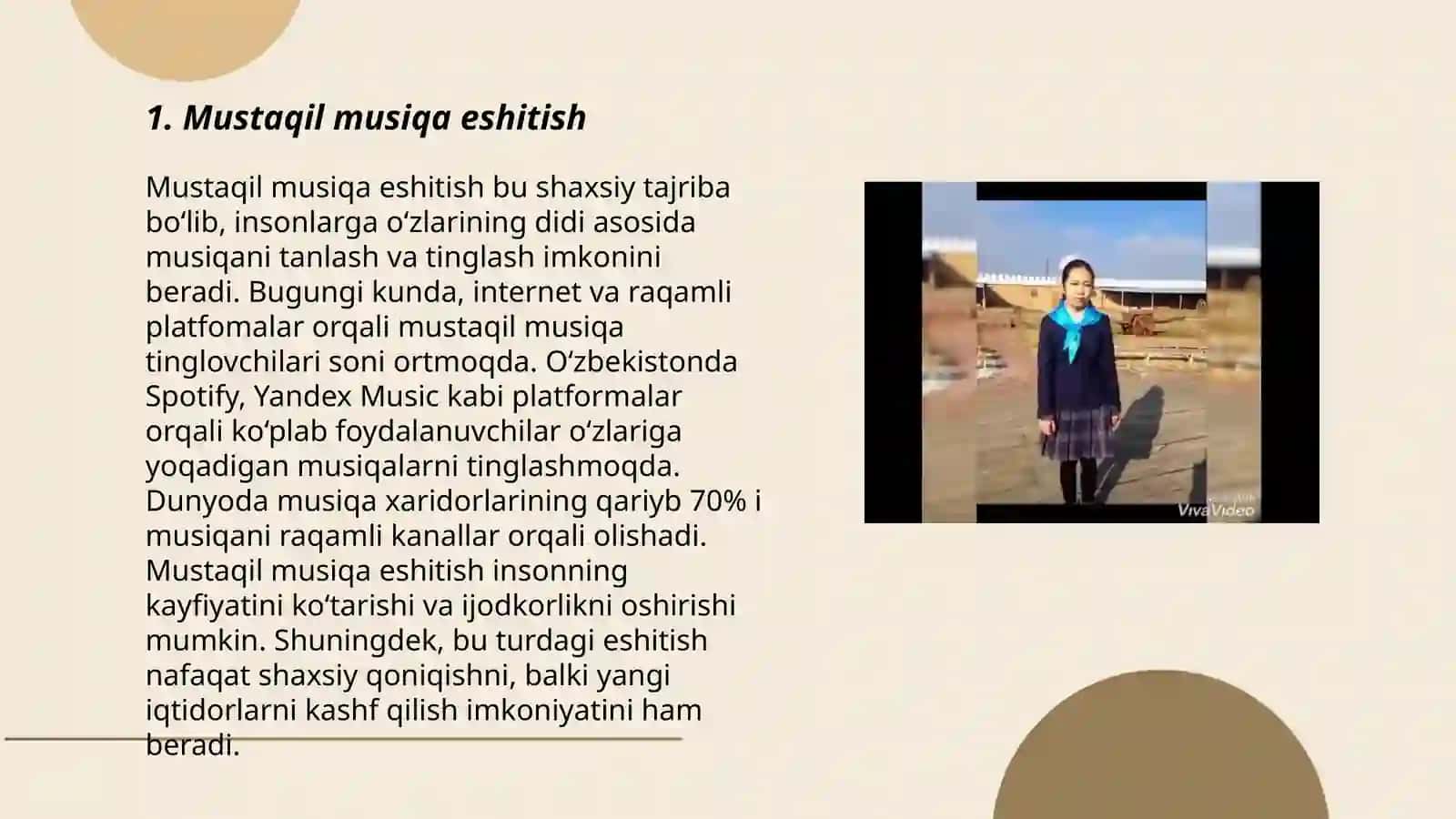 Mustaqil musiqa eshitish 3