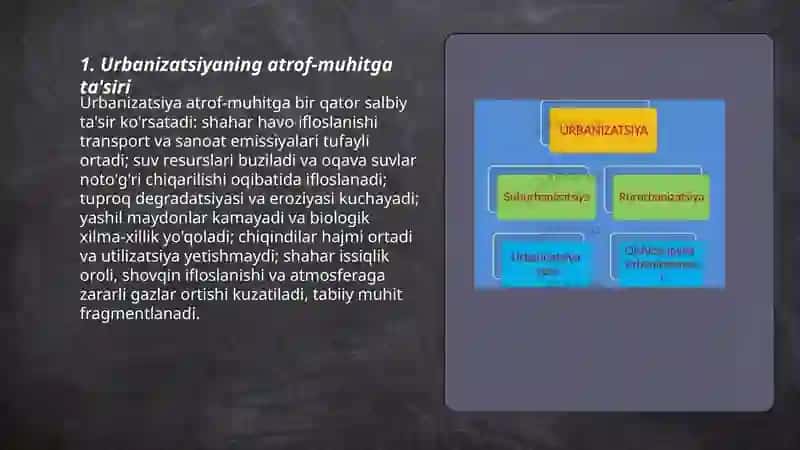 Urbanizatsiya va atrof muhit 3
