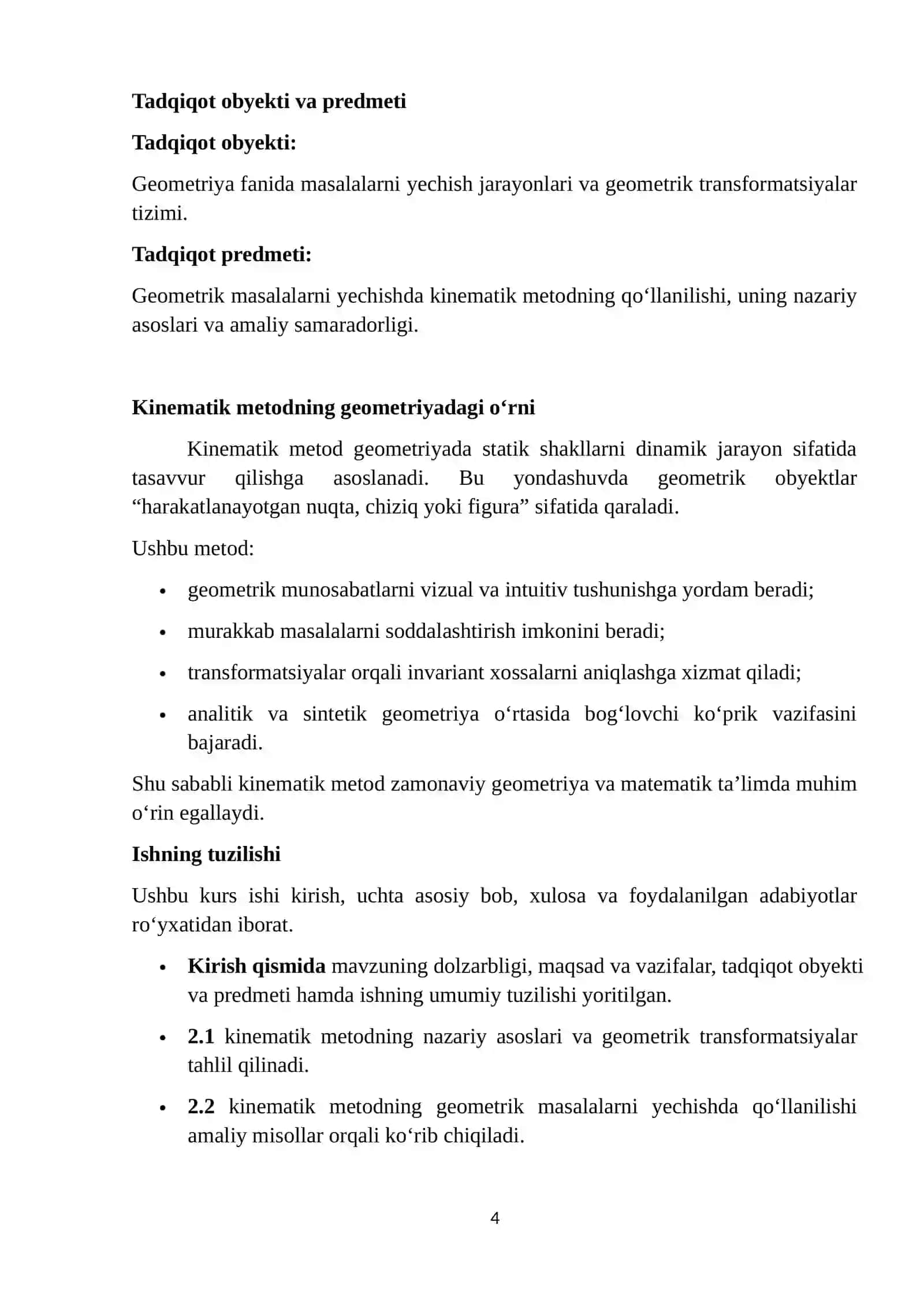 Geometrik masalalarda kinematik metod. 3