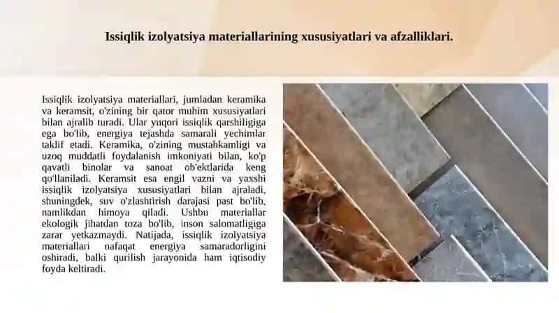 Issiqlik izolyatsiya keramikasi. Keramzit 3