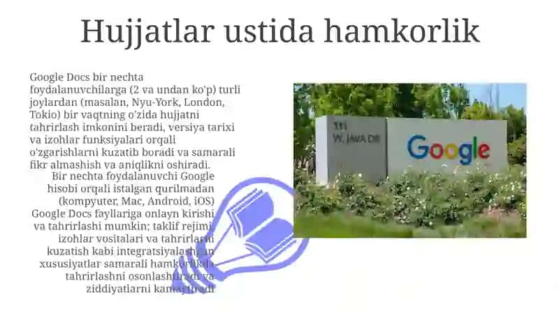 GoogleDocsdahujjatlarnitahrirlash 3
