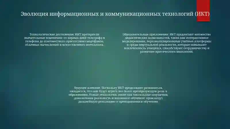 Современно Информационно-Коммуникационные Технологии И Их Дидактические Возможности 3