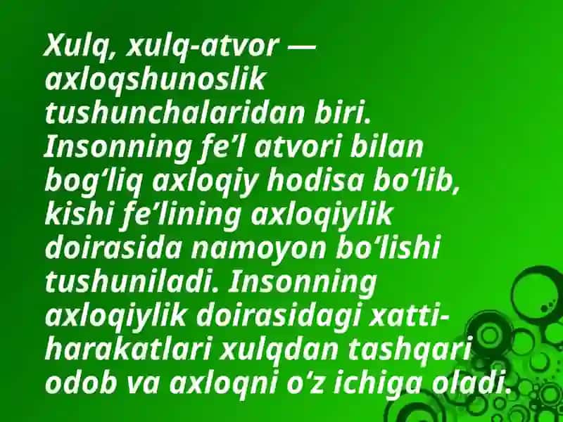 XULQNI BOSHQARA OLMASLIK 3