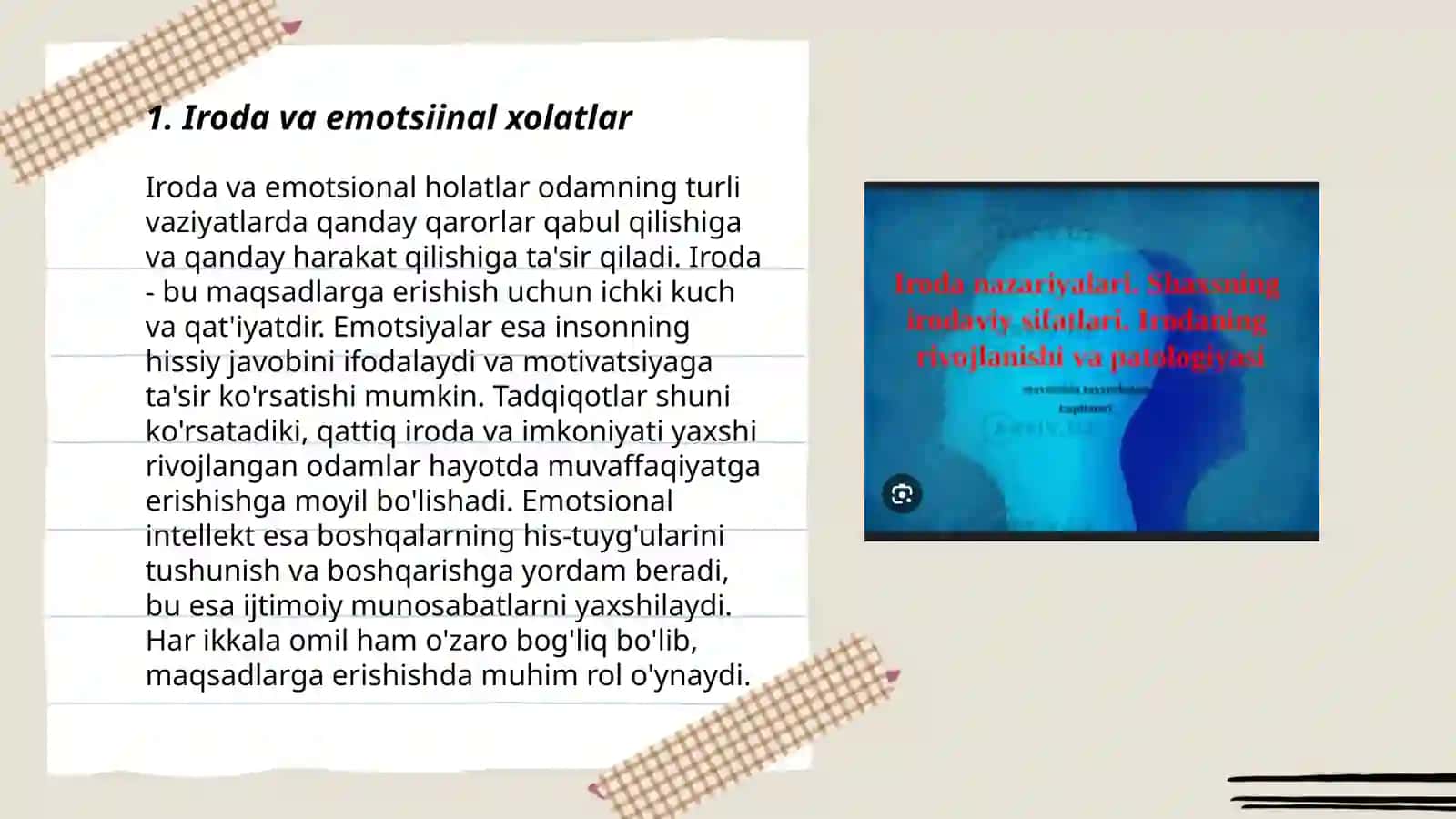 Iroda va emotsiinal xolatlar 3
